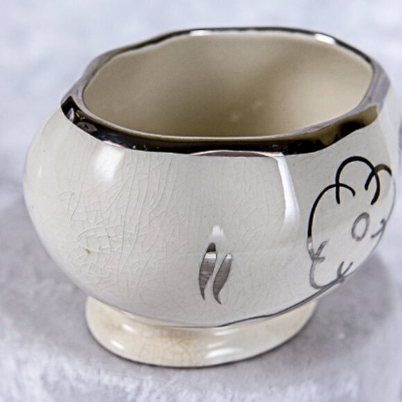 VINTAGE Sandland Ware Creamer and Sugar Bowl 1949 Mini Set CUTE SWEET CH… - Picture 6 of 9